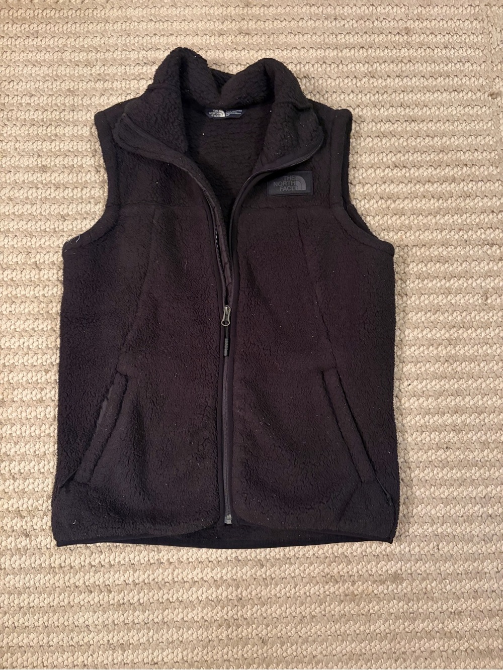 The North Face Black Sherpa Fleece Vest